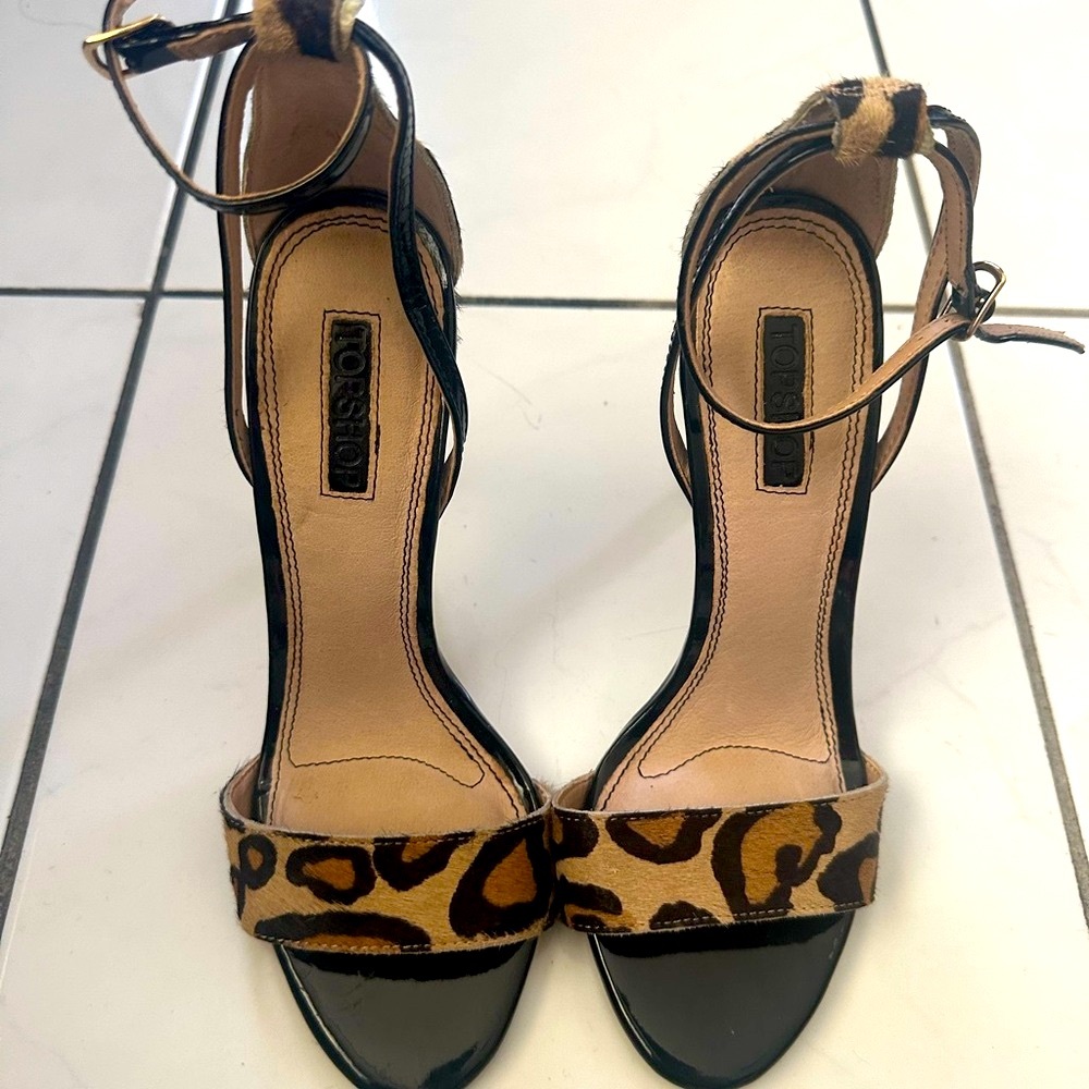 Topshop Raphael Leopard Sandal (Women) from Nordstrom